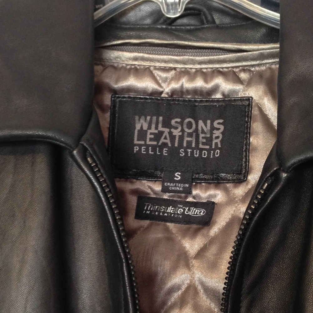 WilsonLeather Thinsulate quilted removable lined leather jacket - Picture 2 of 7